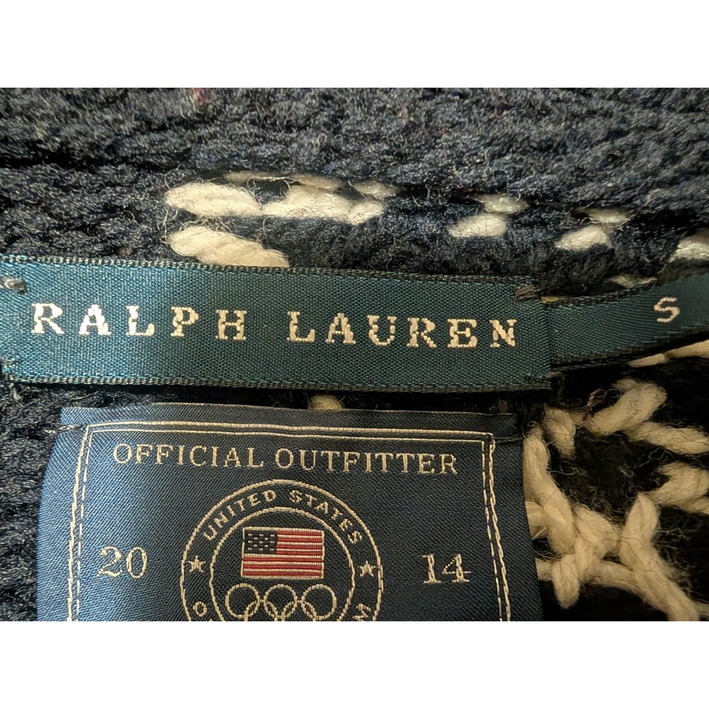 Ralph Lauren Team USA Sochi Olympics 2014 Opening Ceremony Cardigan Small - Picture 6 of 6